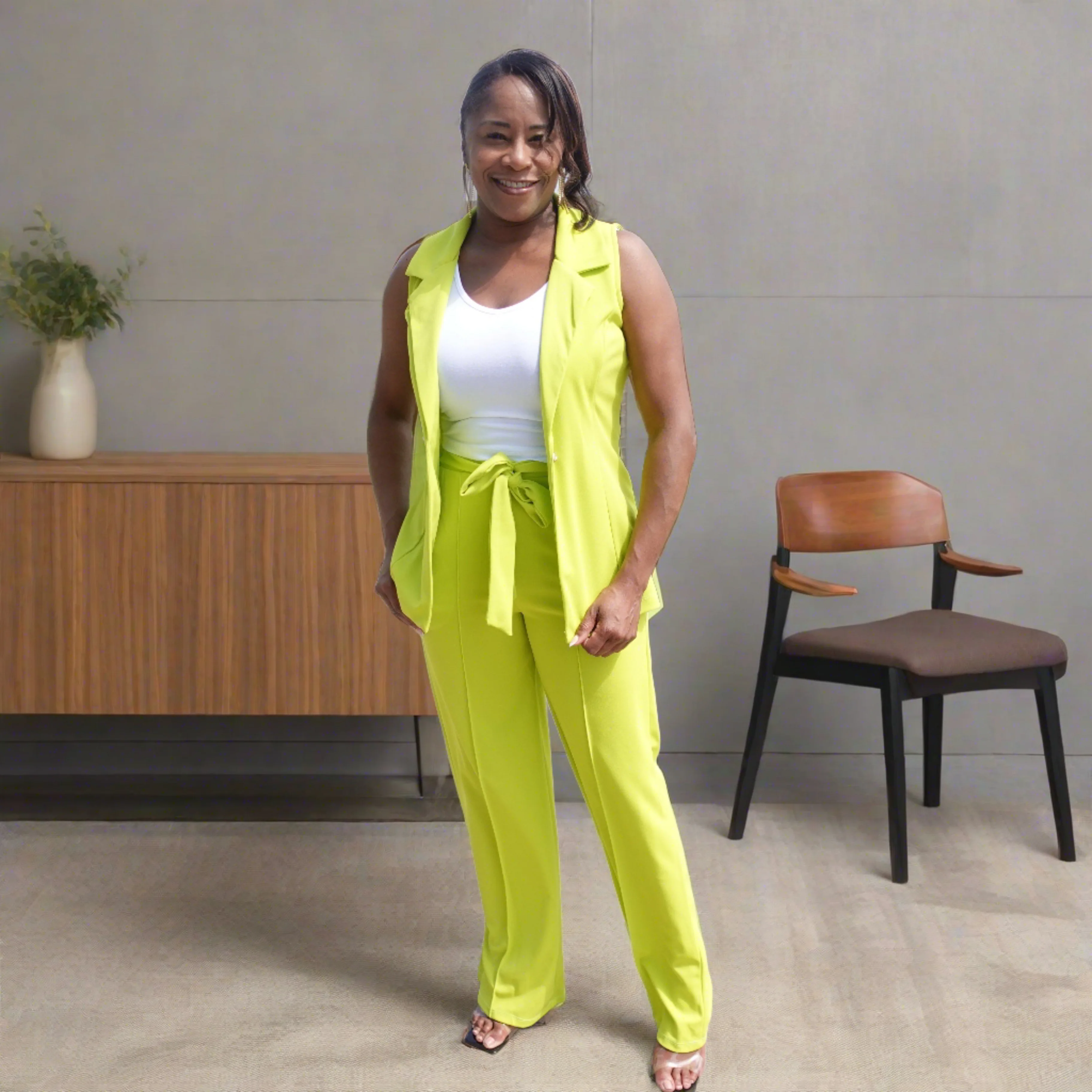 Classy Chic/ Vest and Pant Set