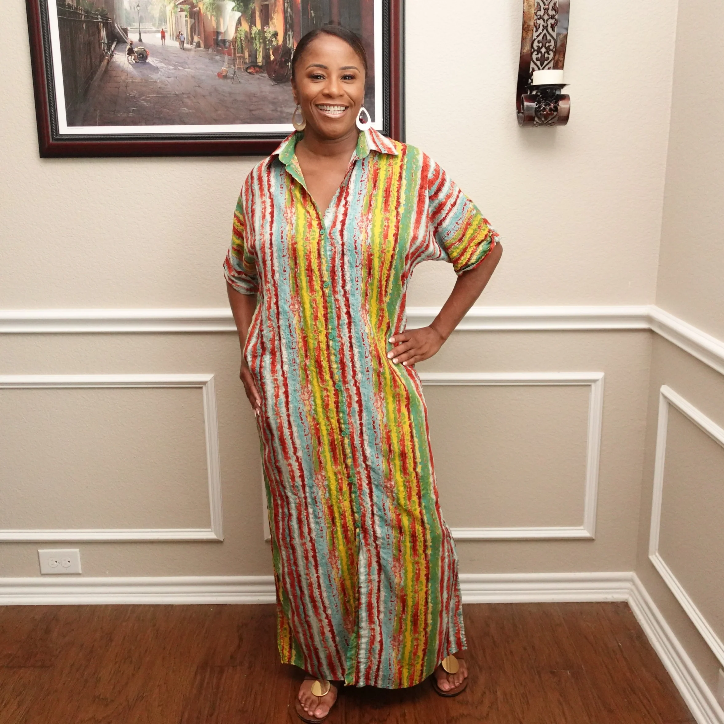 Striped Serenade Dress